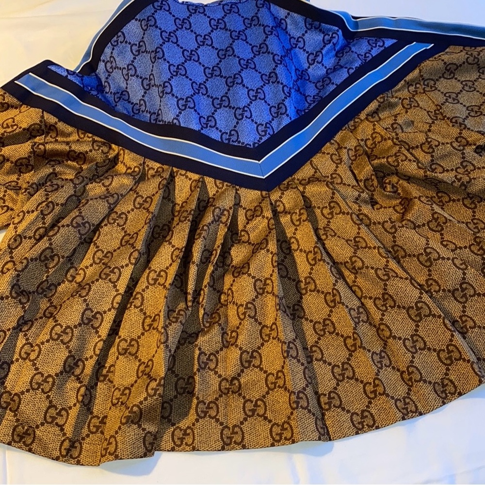 Authentic Gucci Monogram Pleated Jacket Nwot - image 7